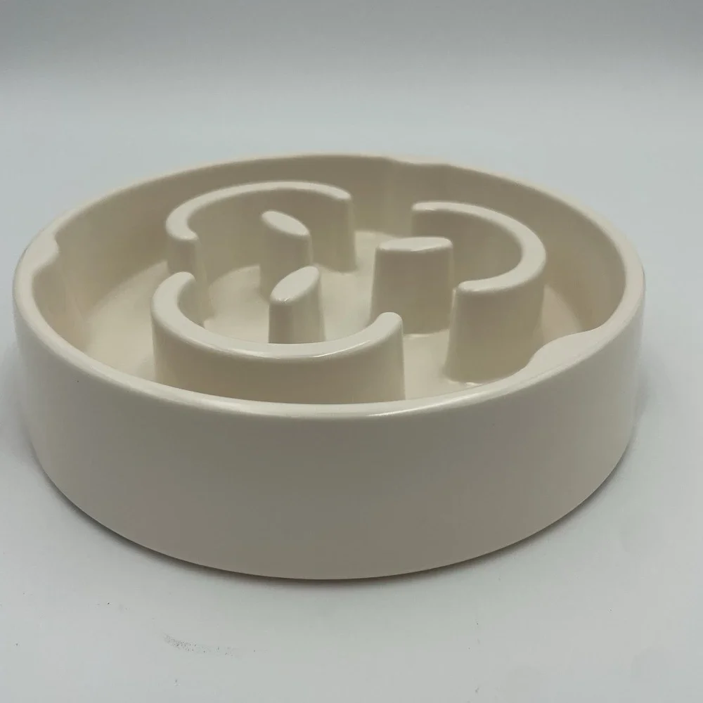 Slow Feeder Small Dog Bowl Anti-Slip Puzzle Bowl Feeder‎ Interactive Bloat Stop